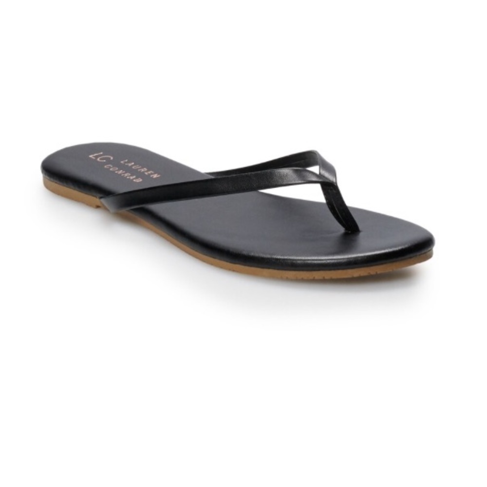 LC Lauren Conrad Honey Womens Thong Flip Flops